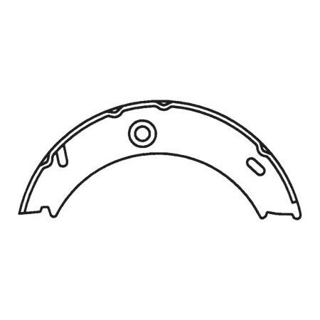 Centric Premium Parking Brake Shoes, Parts 111.08650 111.0865